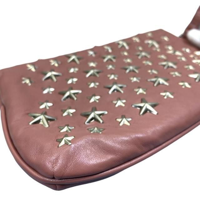 美品　JIMMY CHOO スタースタッズ　ラメ　クラッチバッグ　ポーチ 最終値下げ 美品 ジミーチュウ クラッチバッグ スタースタッズ