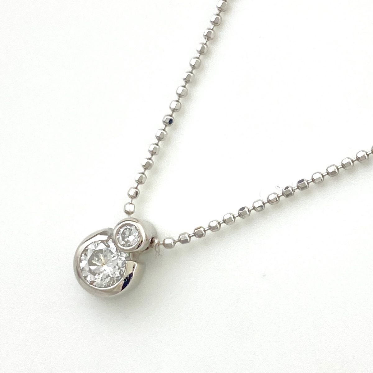 ヴァンドーム青山 VENDOME AOYAMA ダイヤモンド デザインネックレス プラチナ WG ホワイトゴールド ペンダント メレダイヤ ネックレス Pt900 K18 ダイヤモンド レディース
