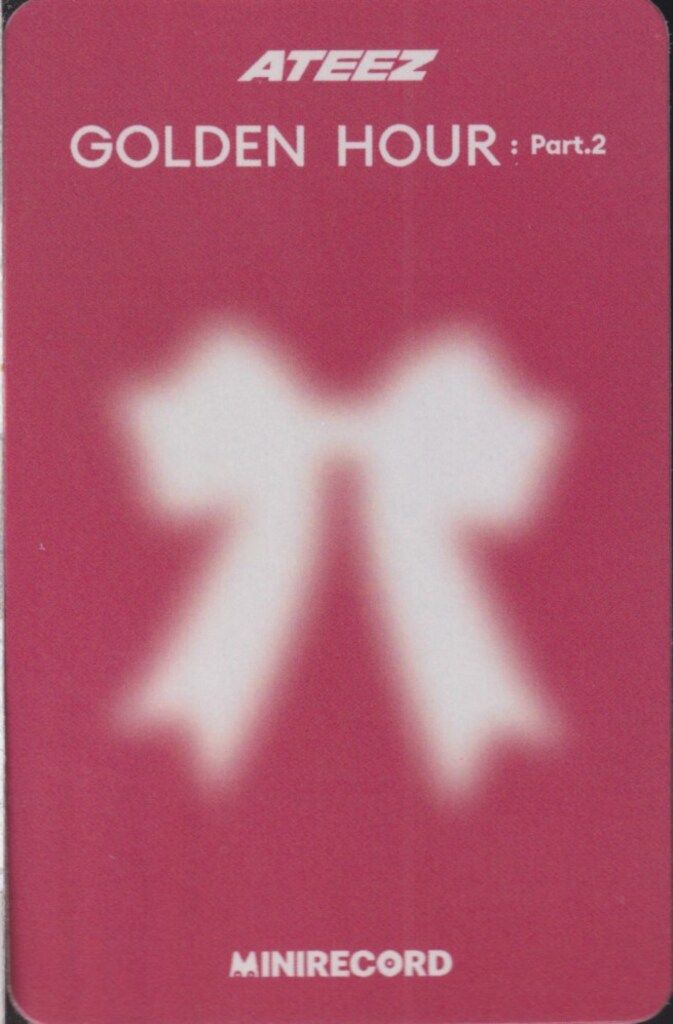ATEEZ MINIRECORD SEONG HWA WOO YOUNG GOLDEN HOUR Part.2