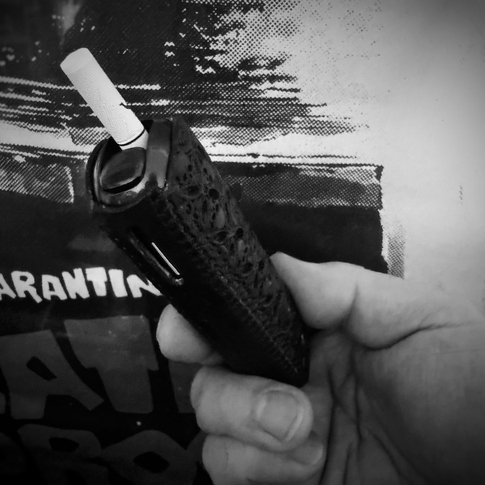 PloomAURA】プルームオーラ 本革製カバー〝髑髏 結〟漆黒×臙脂 - メルカリ