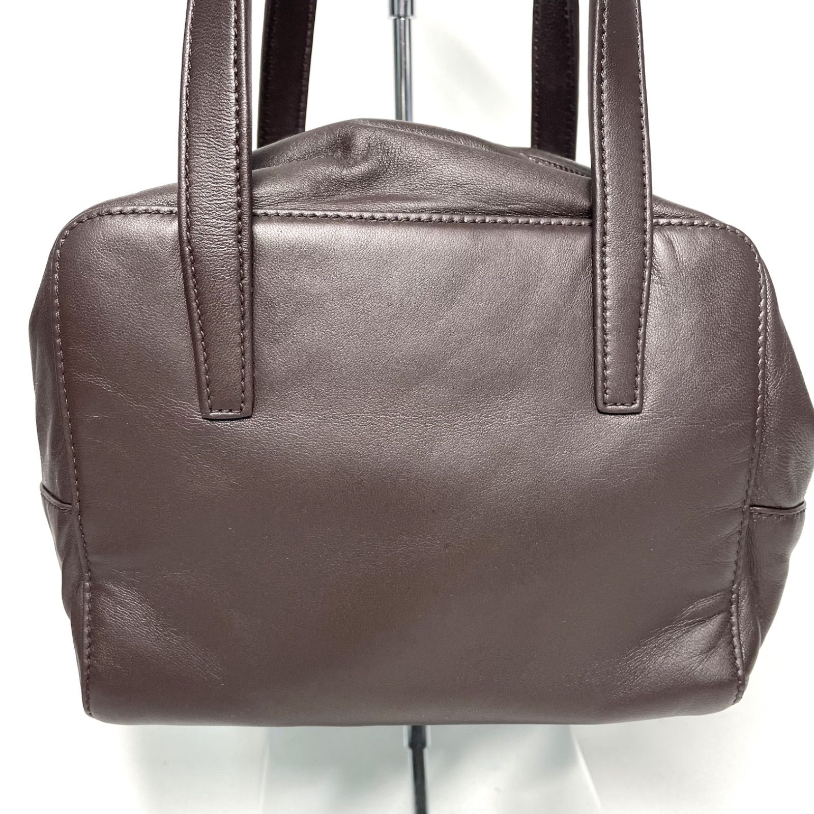 ロエベ LOEWE ボストンバッグ オールレザー ブラウン LOEWE ロエベ レザー ハンドバッグ ミニボストンバッグ ブラウン