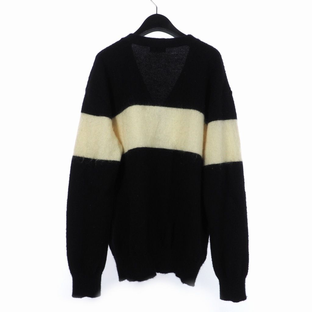 グッドイナフ GOODENOUGH MOHAIR LINE KNIT CARDIGAN モヘヤ ライン
