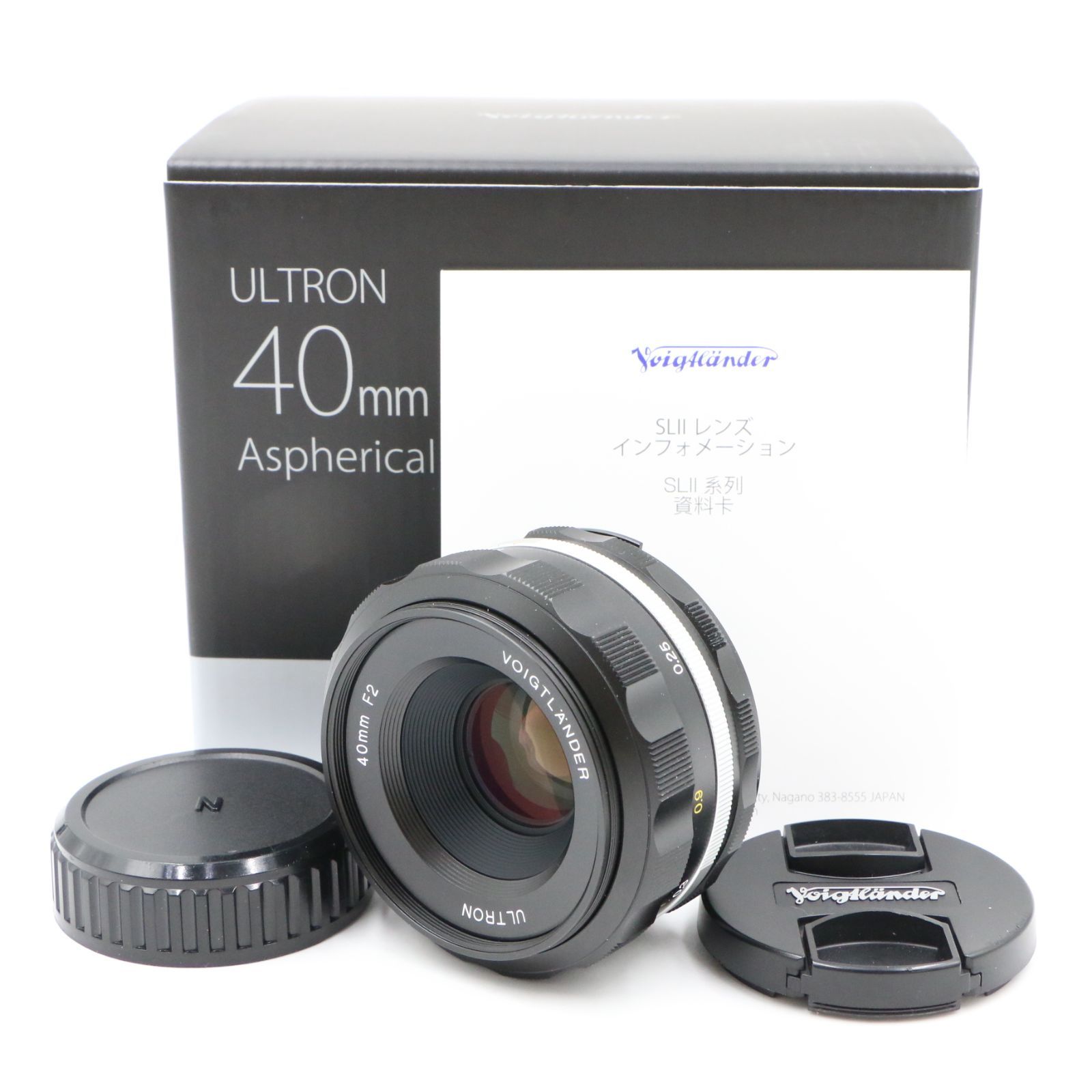 ほぼ Voigtlander フォクトレンダー ULTRON 40mm F2 Aspherical SL II S ニコン用