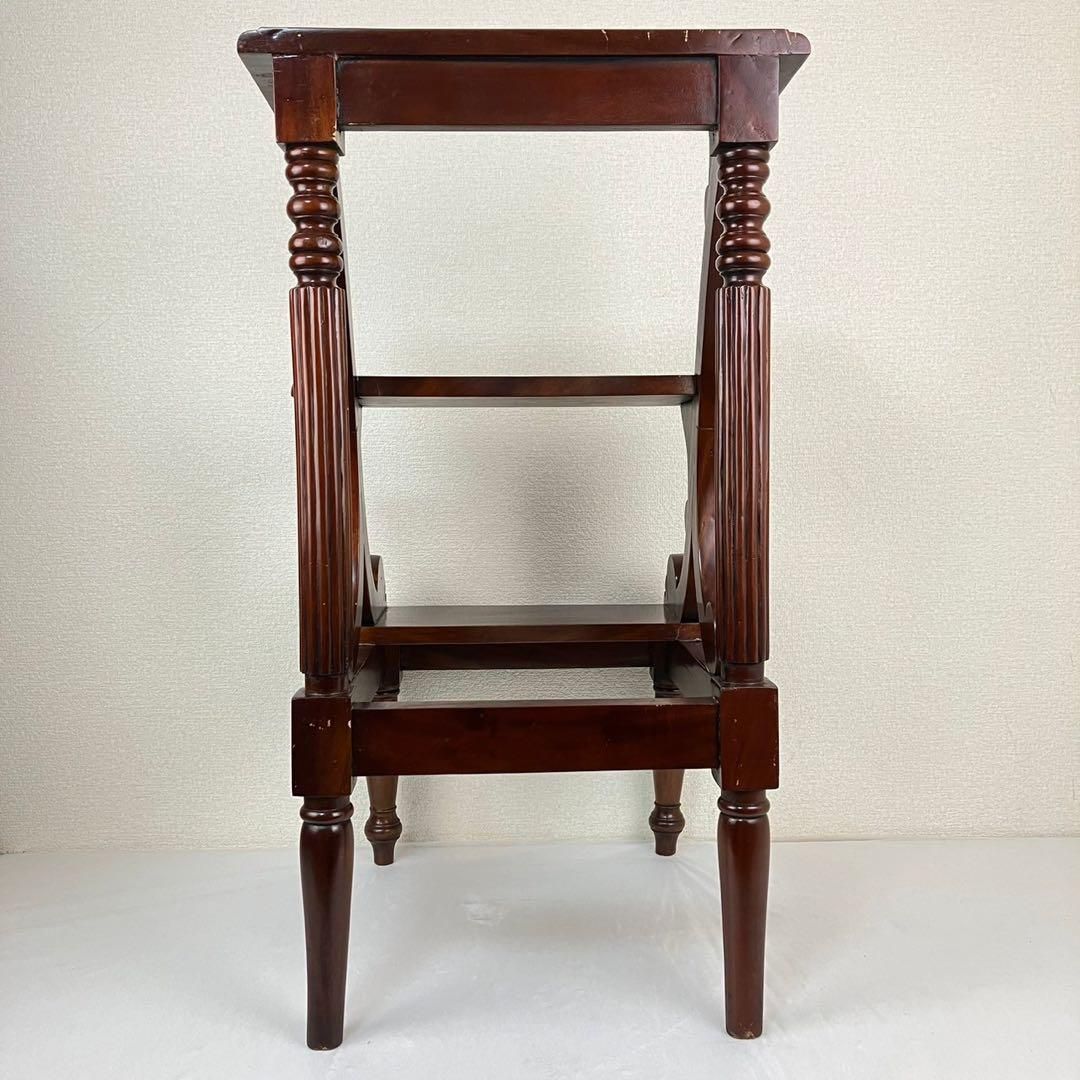 英国 イギリス クラシック ライブラリー ステップ踏み台 脚立 飾り棚