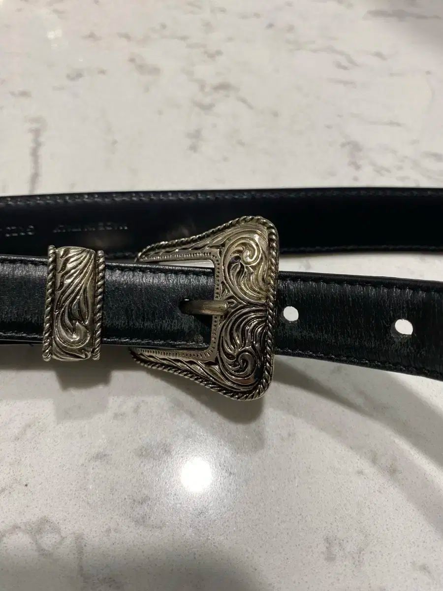 サンローラン ウエスタンレザーベルト エディ期 SAINT LAURENT