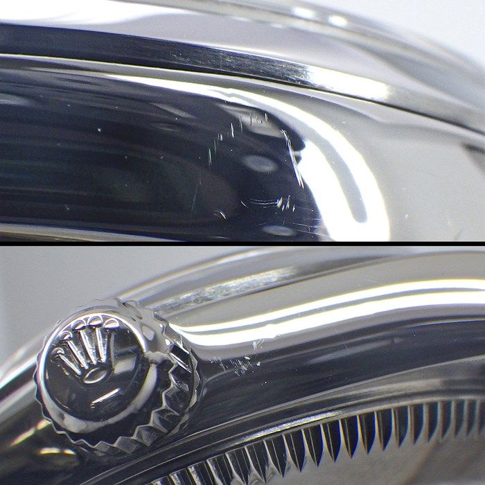ロレックス Rolex 腕時計 オイスターパーペチュアル 76080 K番 2001年製 夜光インデックス 夜光針 ブラック文字盤 SS 自動巻き 【中古】 ロレックス Rolex 腕時計 オイスターパーペチュアル 76080 K番 2001年