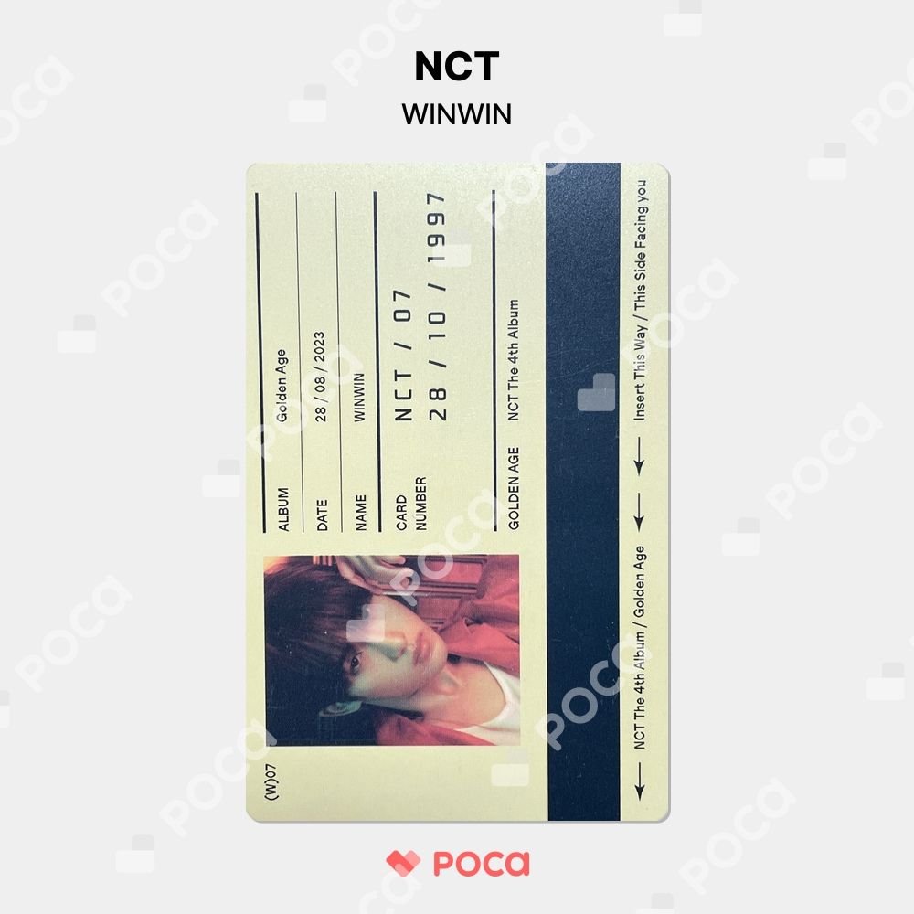 ウィンウィン　トレカ　スペシャルイヤーブックカード　golden age NCT ウィンウィン トレカ Golden Age hottracks 特典 公式