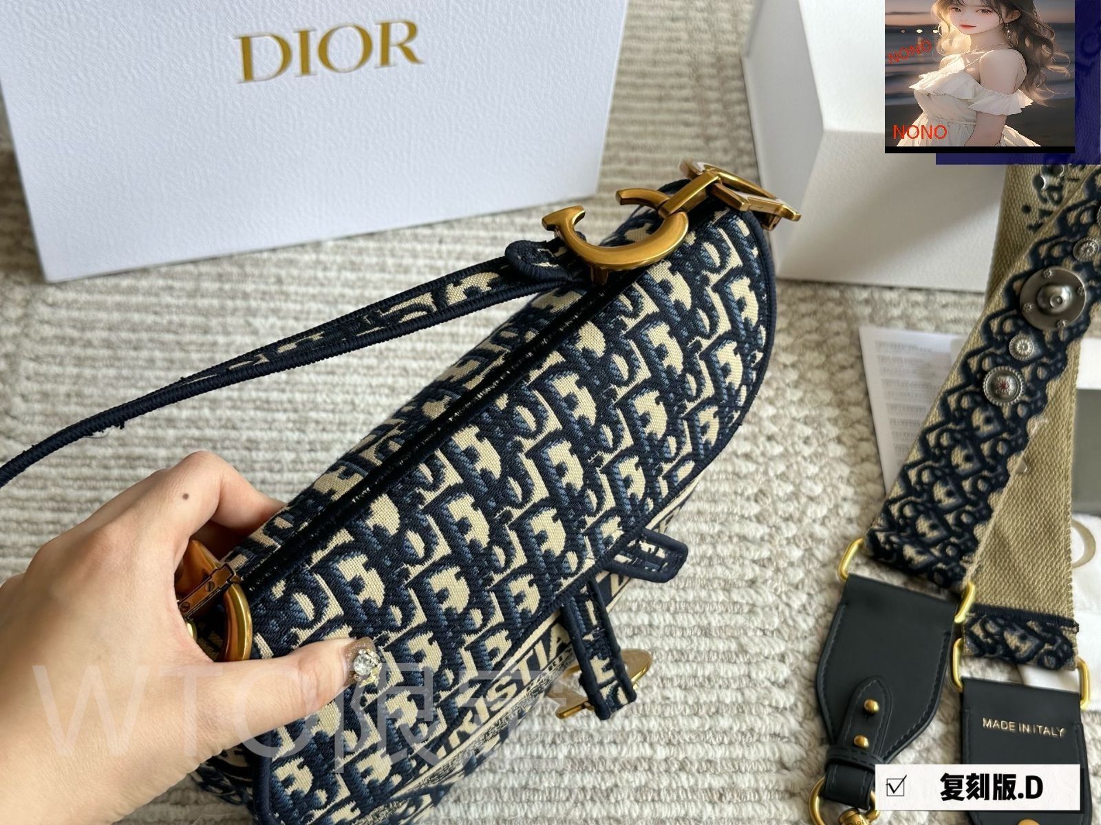 今日特価】Dior ヴィンテージ サドルバッグ ラージサイズ（25cm