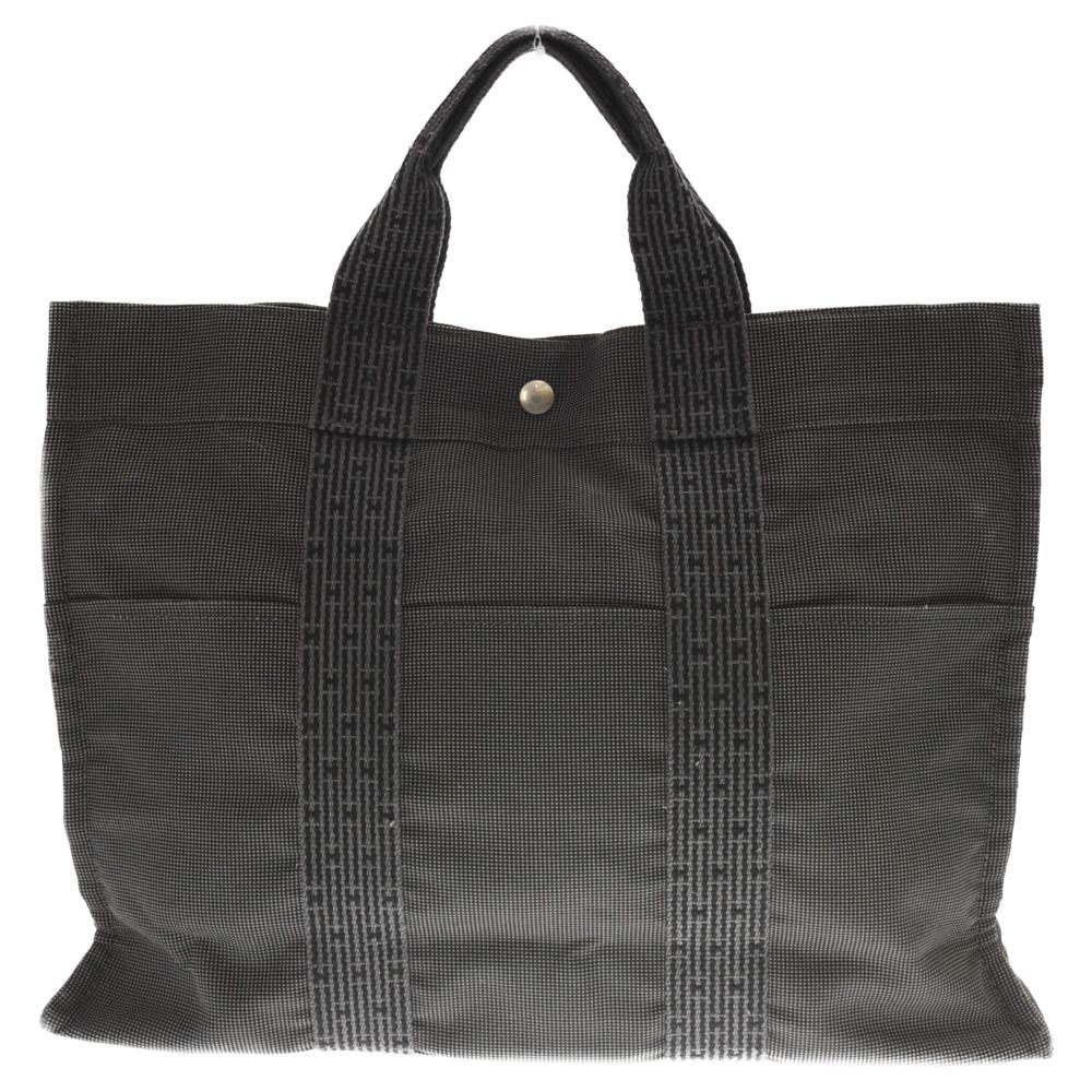 良品 エルメス エールライン キャンバス トートバッグ グレー系 楽天市場】エルメス HERMES エールライン トートバッグ MM
