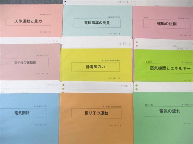 SEG (科学的教育グループ) 高1 Zクラス 運動の法則/電気の流れなど 物理テキスト通年セット 2021 計9冊 有川誠之 030S0D SEG (科学的教育グループ) 高1 Zクラス 運動の法則/電気の流れ