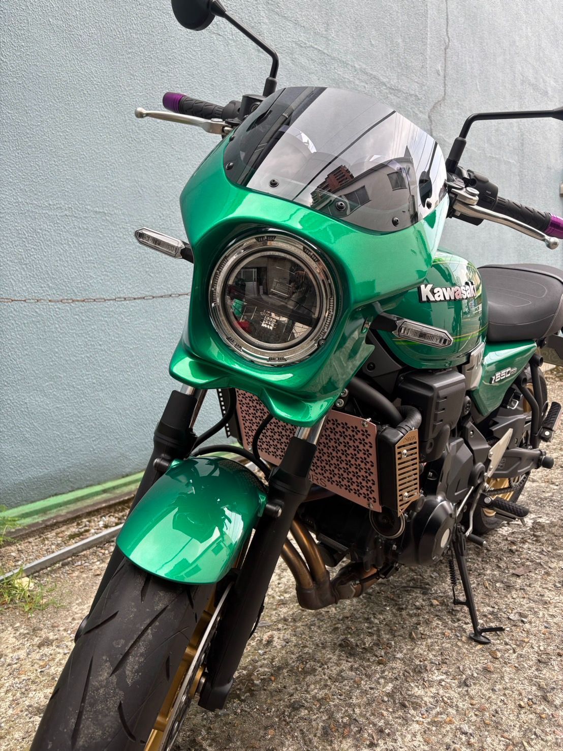 Z650RS 専用設計 日本製 ビキニカウル キャンディエメラルドグリーン