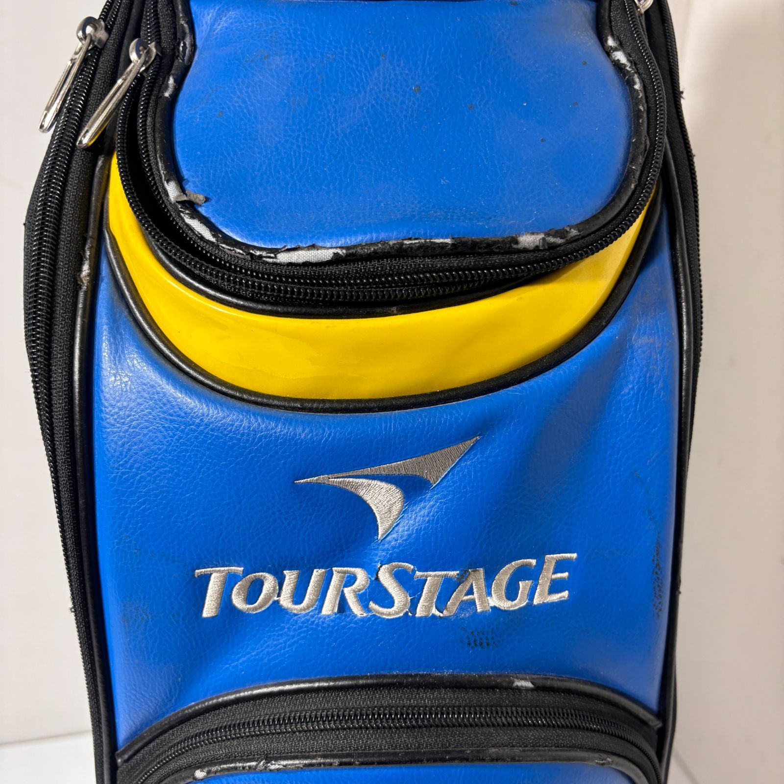 TOURSTAGEキャディバッグ.フード付き9.5インチ.各まぁまぁ美品