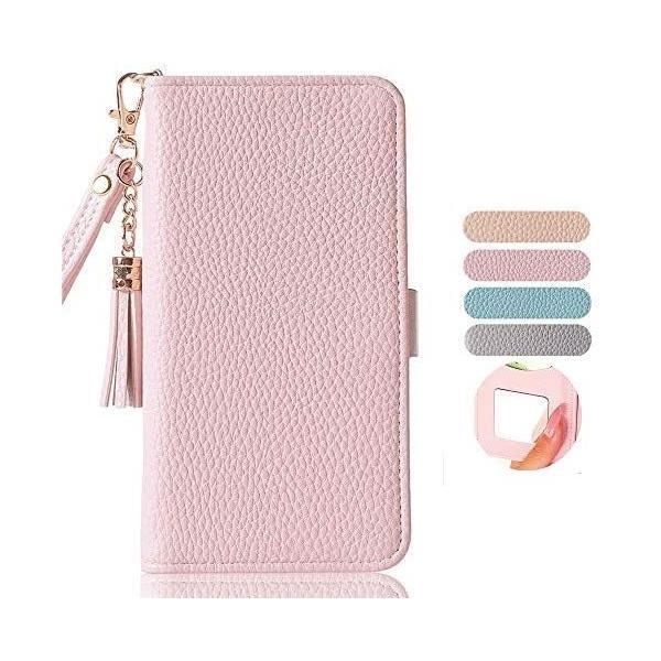 iPhone13 ケース iPhone 13 ケース 手帳 アイフォン 13 手帳型 かわいい スマホケース 可愛い 人気 携帯カバー (ピンク)