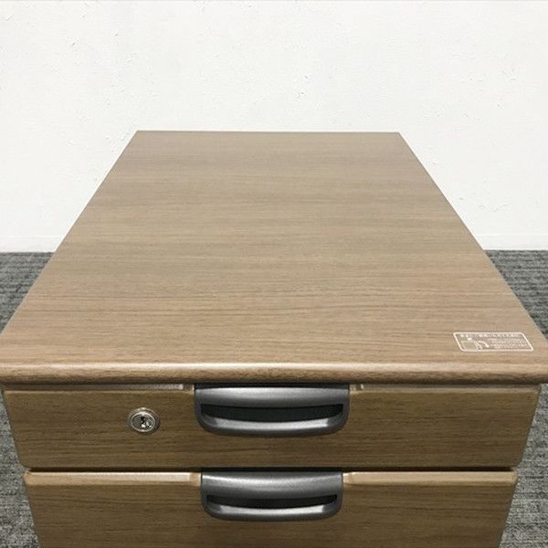 インサイドワゴン 3段 デスクワゴン オカムラ ネオウッドダーク MARWIL-DEMENAGEMENTS_CH