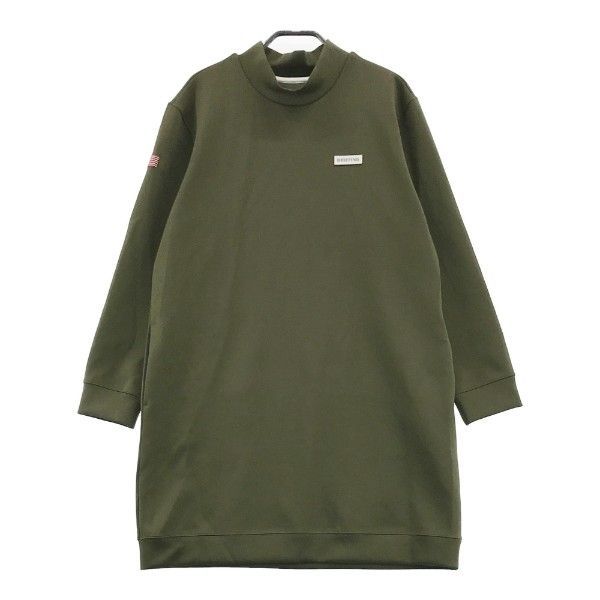 BRIEFING GOLF 2021年 長袖ハイネックワンピース グリーン系 L