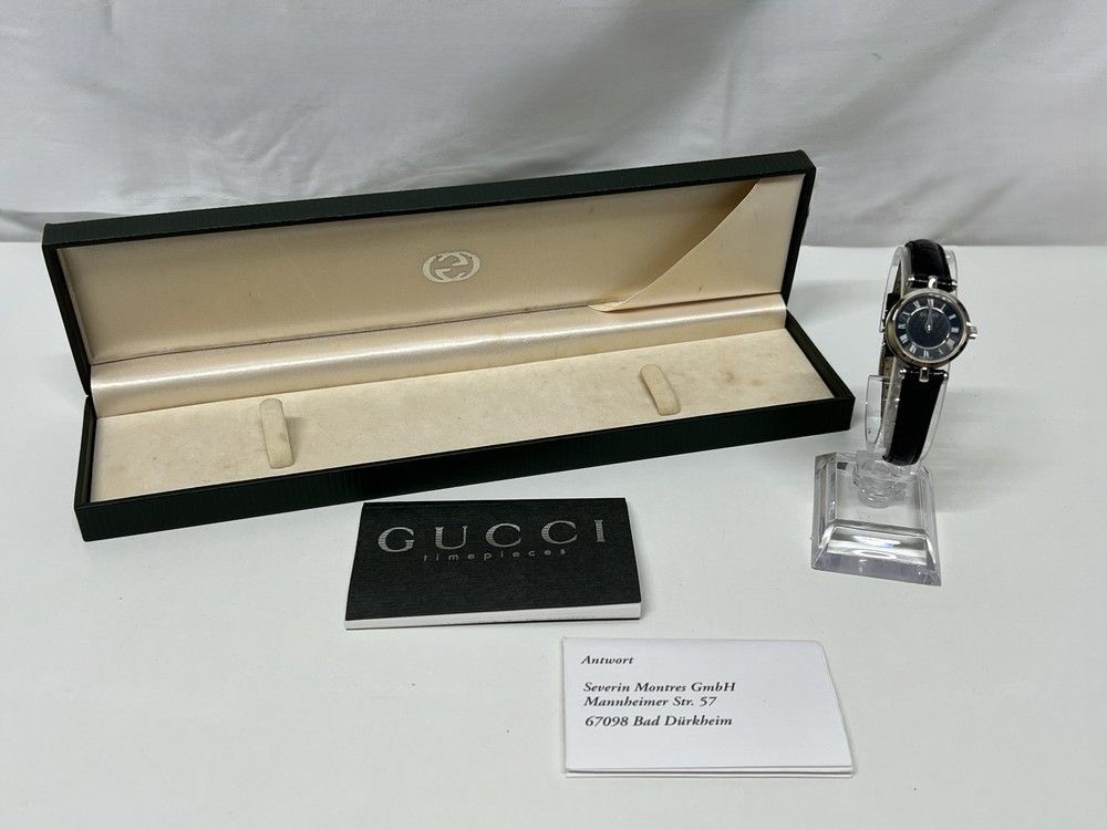 ◆GUCCI グッチ 2040M ブラック文字盤 腕時計 き