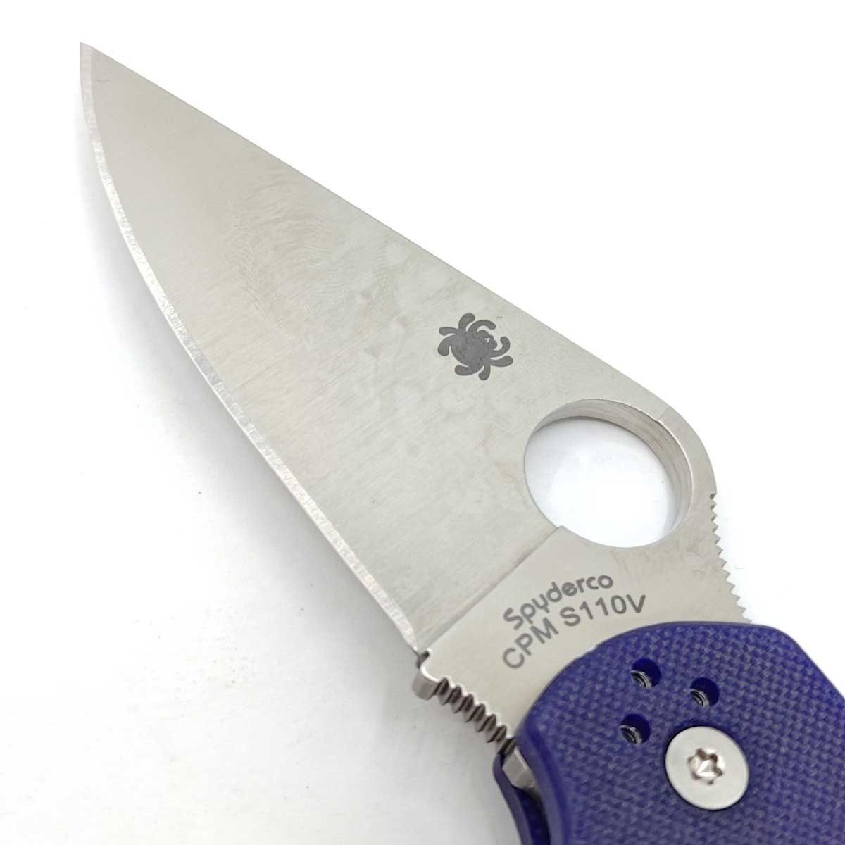 最新アイテムを多数掲載！ Spyderco スパイダルコ PARA パラ 3 折りたたみナイフ CPM-S110V ブルー C223GPDBL