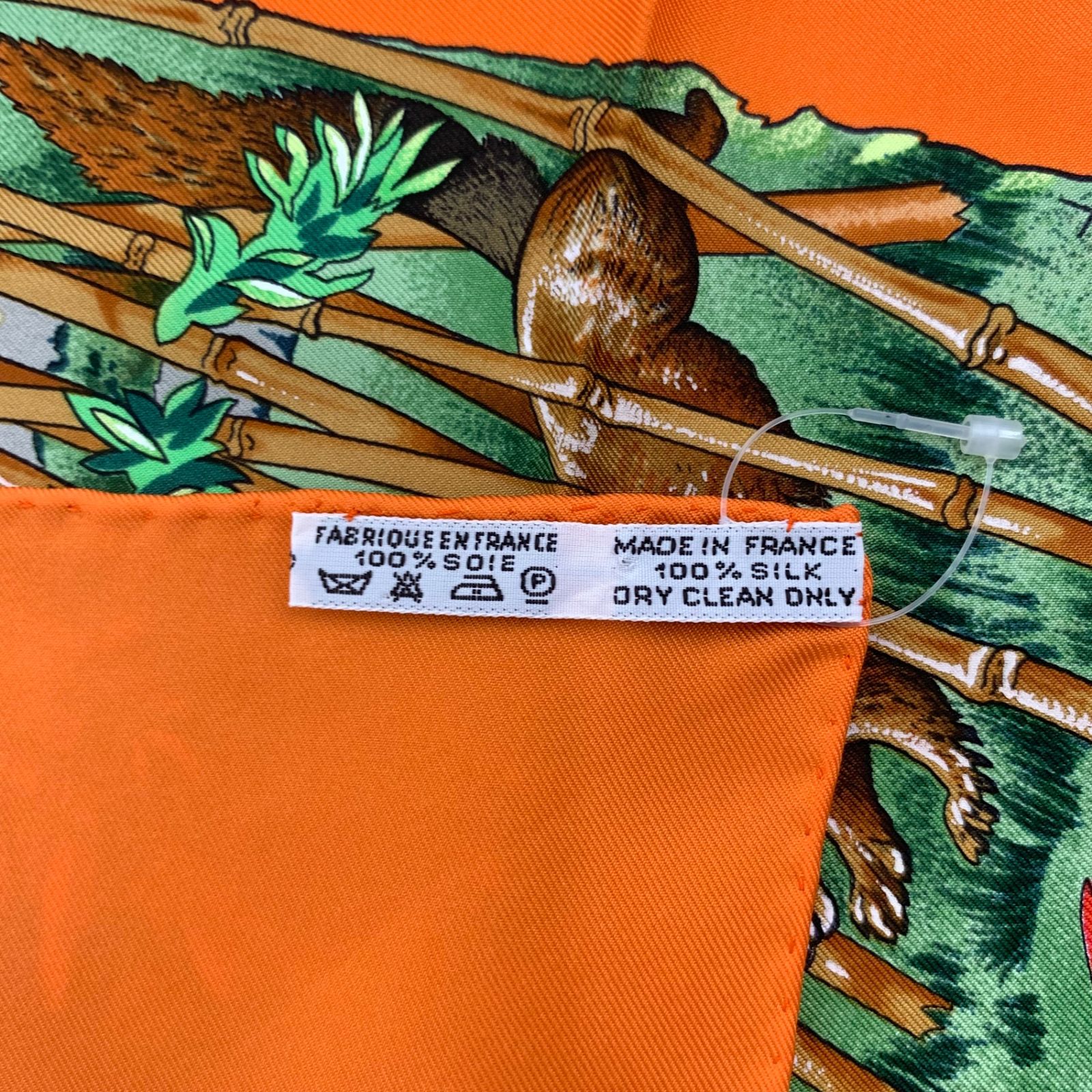 90s ヴィンテージ HERMES エルメス SICHUAN 四川省 スカーフ柄 シルク 