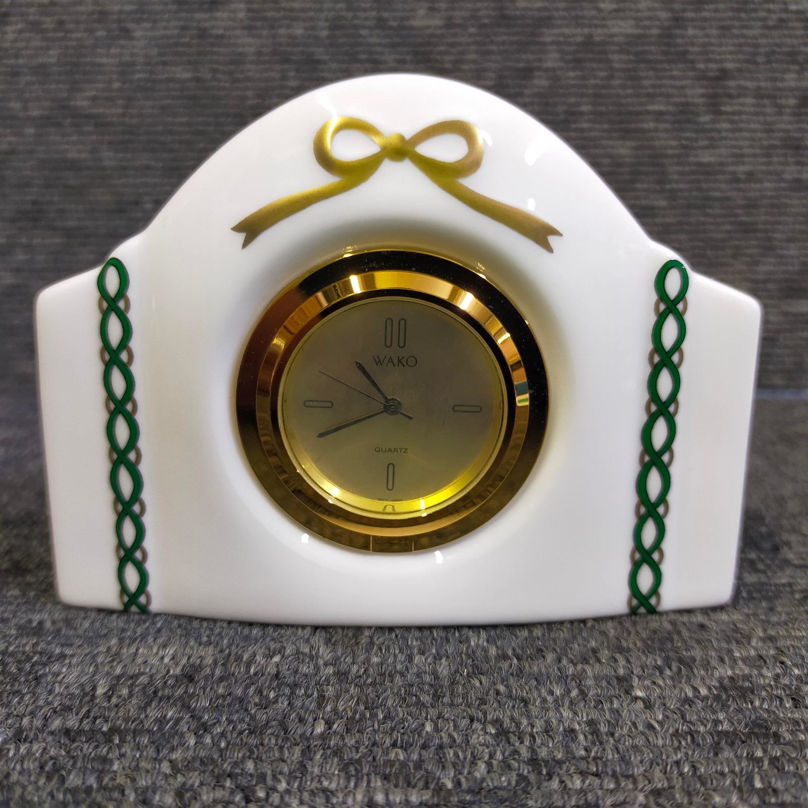 【新品未使用】WAKO 置時計　保証書付き WAKO 和光 陶器製 置時計 箱・保証書付き - メルカリ