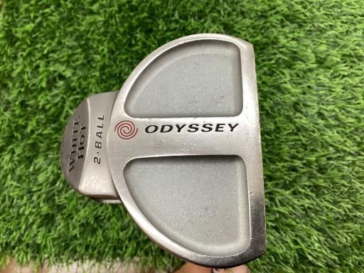 オデッセイ WHITE HOT 2 BALL CENTER SHAFTED 34インチ パター PT スチール フレックスその他 メンズ 男性用 右利き 右用 Cランク ゴルフクラブ