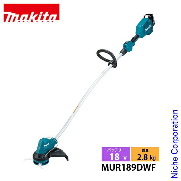 マキタ 18V 充電式草刈機 樹脂刃付 バッテリー 充電器付き MUR189DWF
