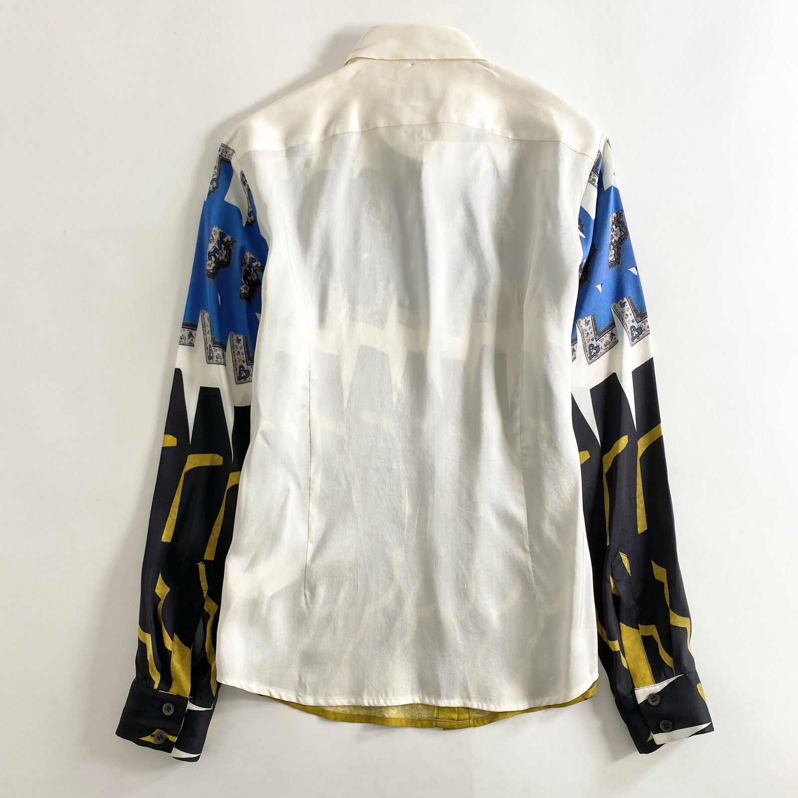 2015 SS ドリスヴァンノッテン シルクシャツ Dries Van Notenドリスヴァンノッテンシルク ホース プリンT