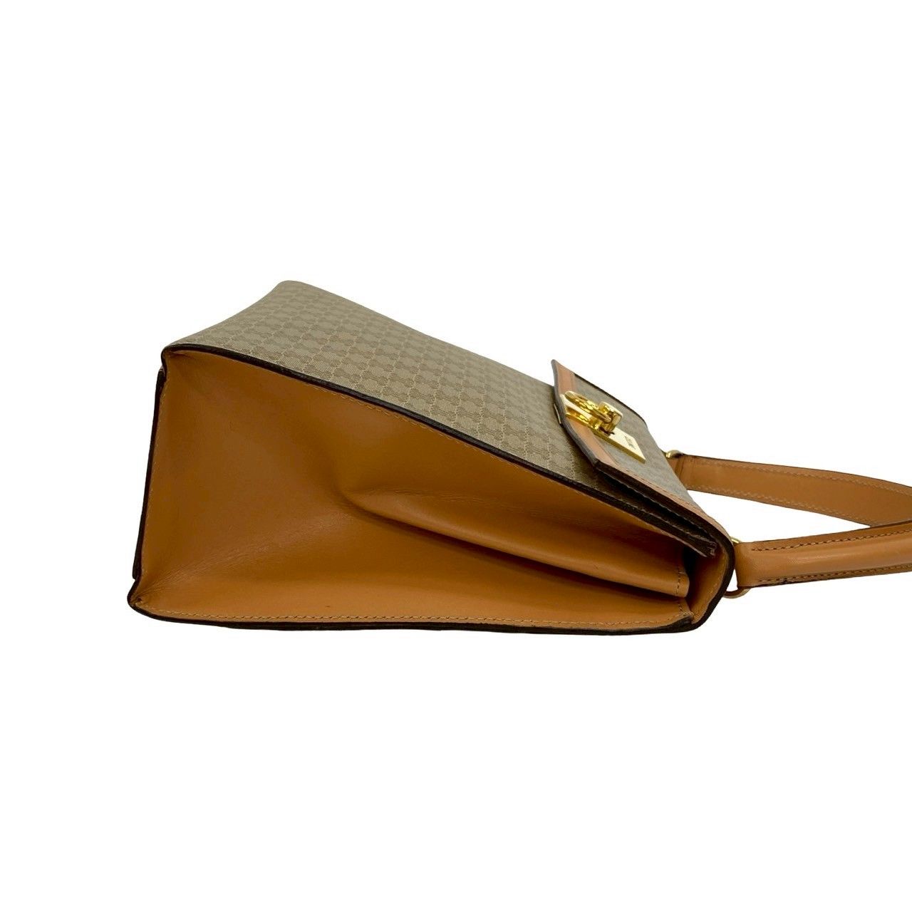 ほぼ未使用 セリーヌ マカダム 柄 サークル ロゴ 2way ショルダーバッグ CELINE】【ヴィンテージ】【サークルロゴ金具】セリーヌ