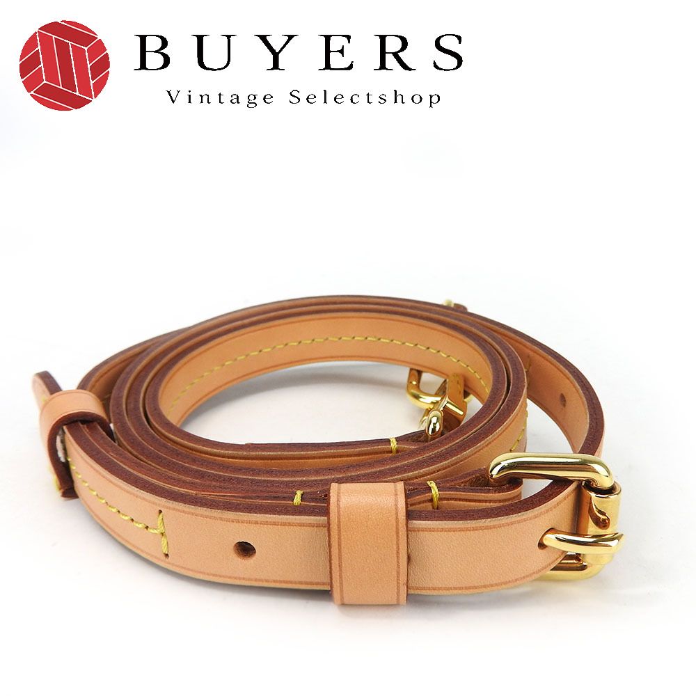 美品】LOUIS VUITTON ショルダーストラップ ゴールド金具 ヌメ革