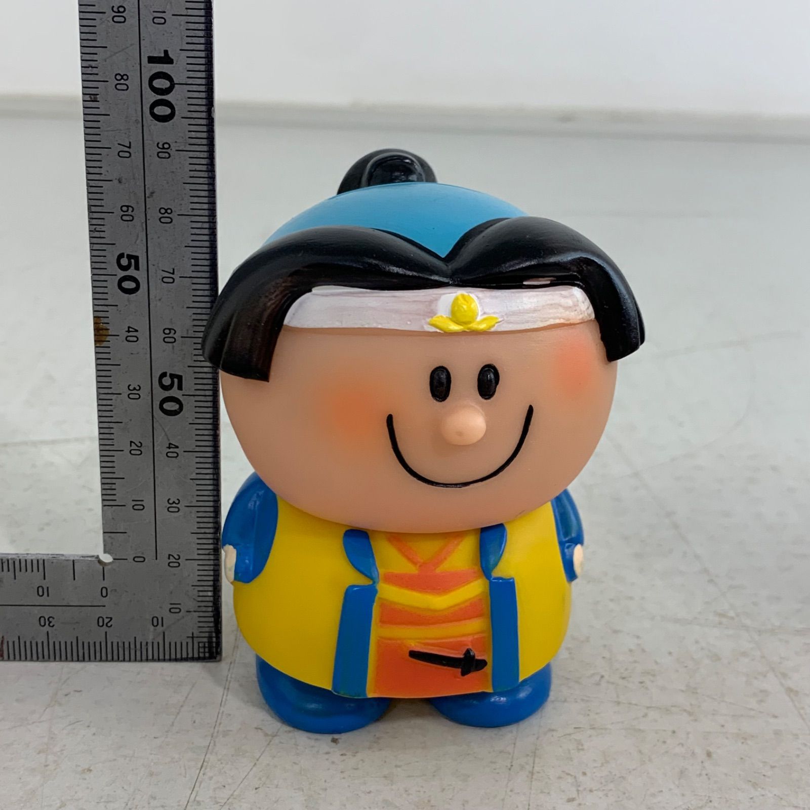 希少】協和銀行 桃太郎等5体セット☆ソフビ貯金箱 昭和レトロ