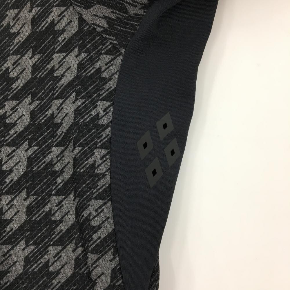 超美品】マスターバニー 半袖ハイネックシャツ 黒×グレー 千鳥格