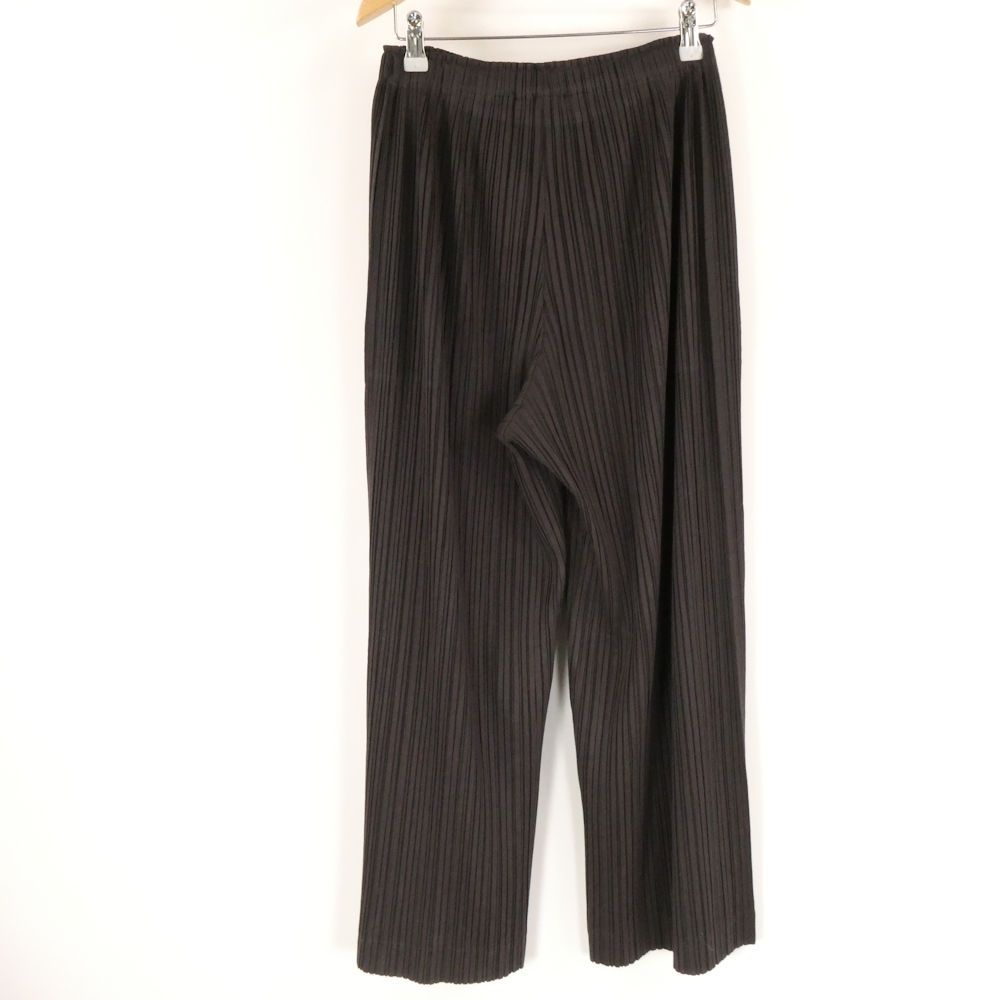 PLEATS PLEASE ISSEI MIYAKE プリーツプリーズ イッセイミヤケ PP33JF544 パンツ ポリエステル他 ワイドパンツ プリーツ グレー レディース AD1077A67