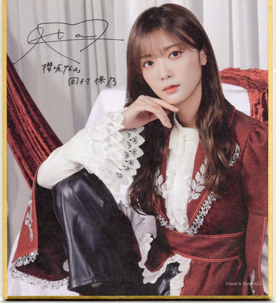 櫻坂46 田村保乃 直筆サイン入りチェキ グリーティングチェキ 【公式通販】
