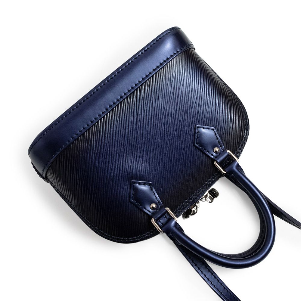 ルイ ヴィトン ナノアルマ 限定品 2Way ショルダー ハンドバッグ 斜め掛け エピレザー スパンコール ネイビー 紺 シルバー 金具 M64043 LOUIS VUITTON（未使用　展示品） LOUIS VUITTON - ルイ ヴィトン ナノアルマ 限定品 2Way ショルダー