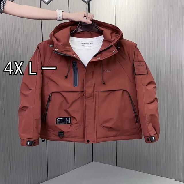 4X L ー 秋冬 コーデ メンズ 服 シンプル ファッション オシャレ 大人 かっこいい 大きいサイズ ストリート 紳士服 アメカジ ジャケット アウター フード付き 中綿 防寒 暖かい ワーク ジャケット アウター キルティング ジャケット アウター