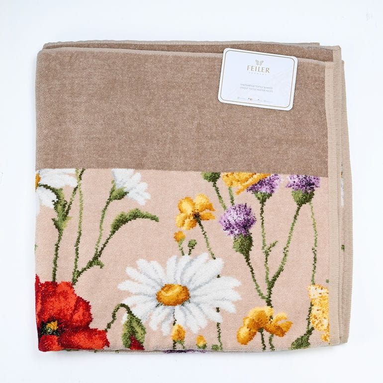 フェイラー FEILER バスタオル 150cm×75cm Daisy Field Blue デイジー フィールド ベージュ
