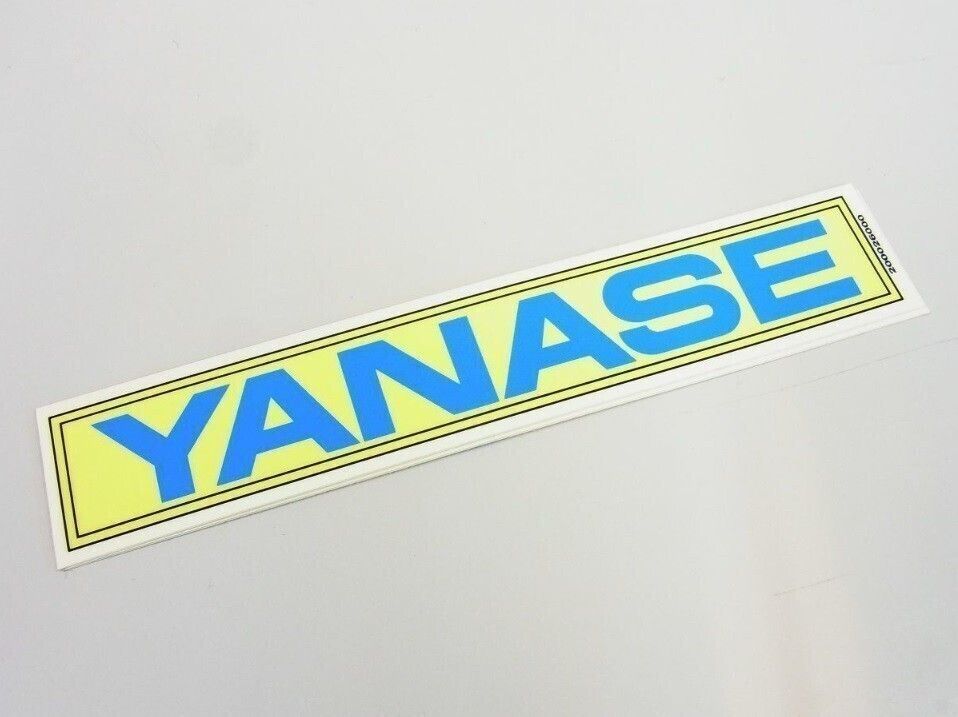 YANASE ヤナセ YANASE オリジナルステッカー ディーラー車 イエロー黄ブルー青 ジャンク 3M 30年前の シリアル無