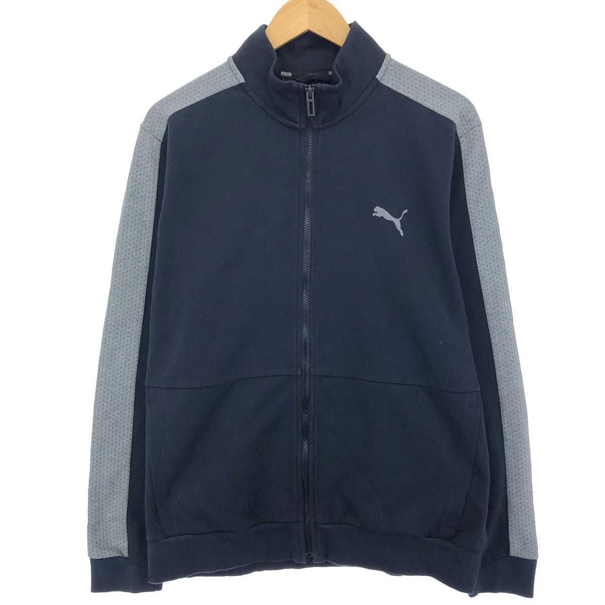 PUMA フルジップジャケット EXTRA 青/赤 PUMA - プーマ PUMA EXTRA Hit Union ジャケット ストライプ の
