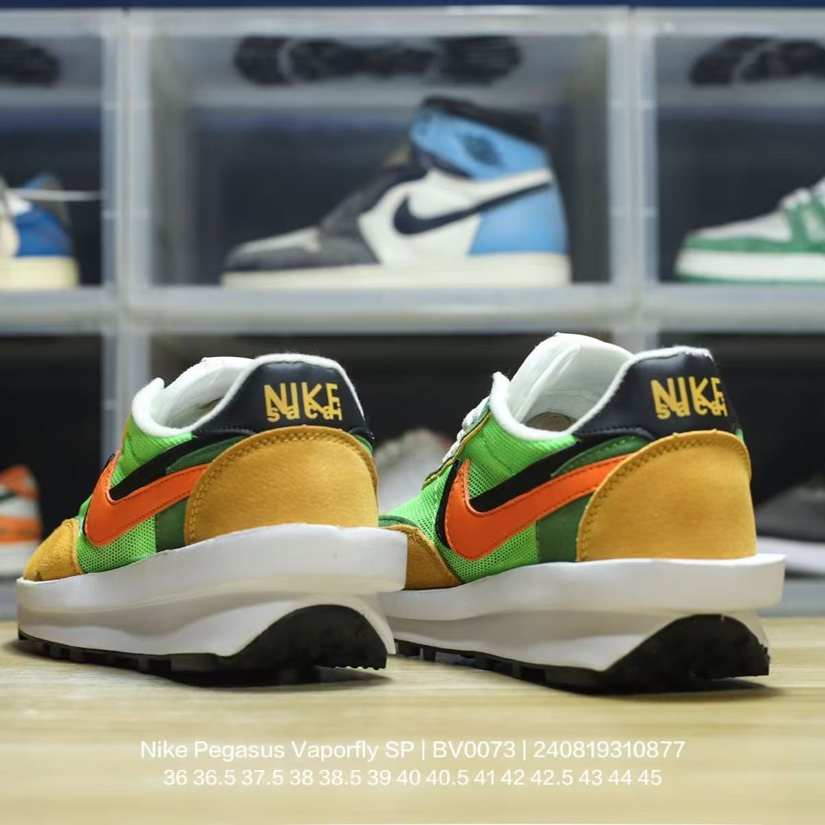 本日の特別価格ナイキ NIKE LD WAFFLE x SACAIグリーンガスト 