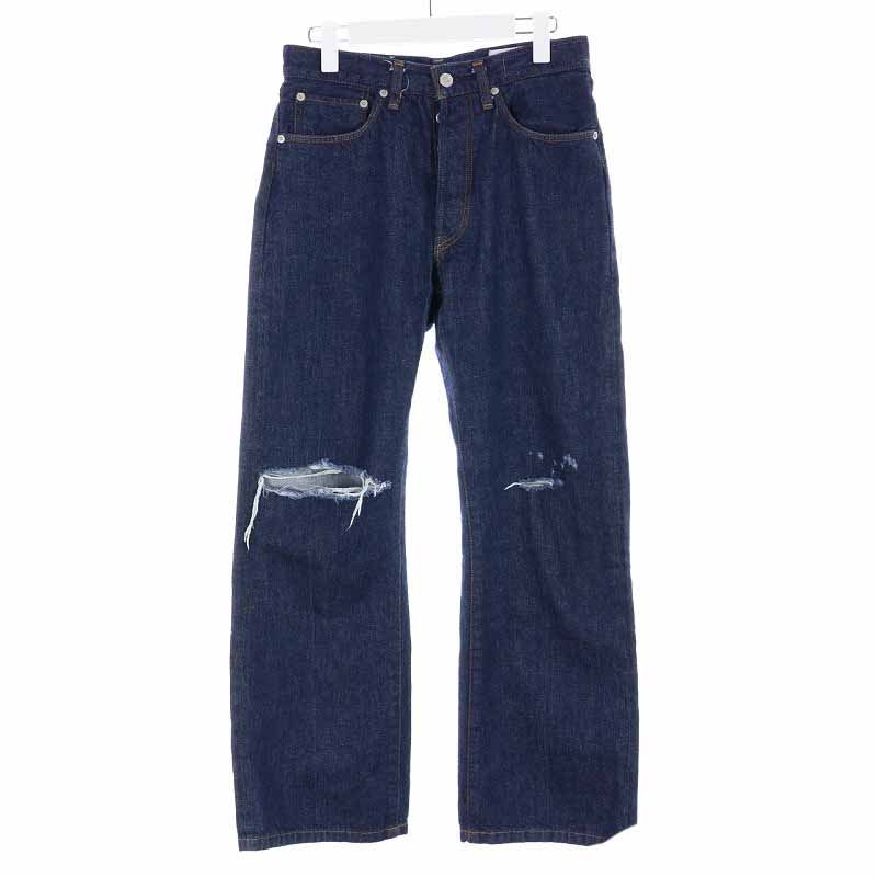 クロ デニム KURODENIM デニムパンツ ジーンズ ロング USED加工 28 S