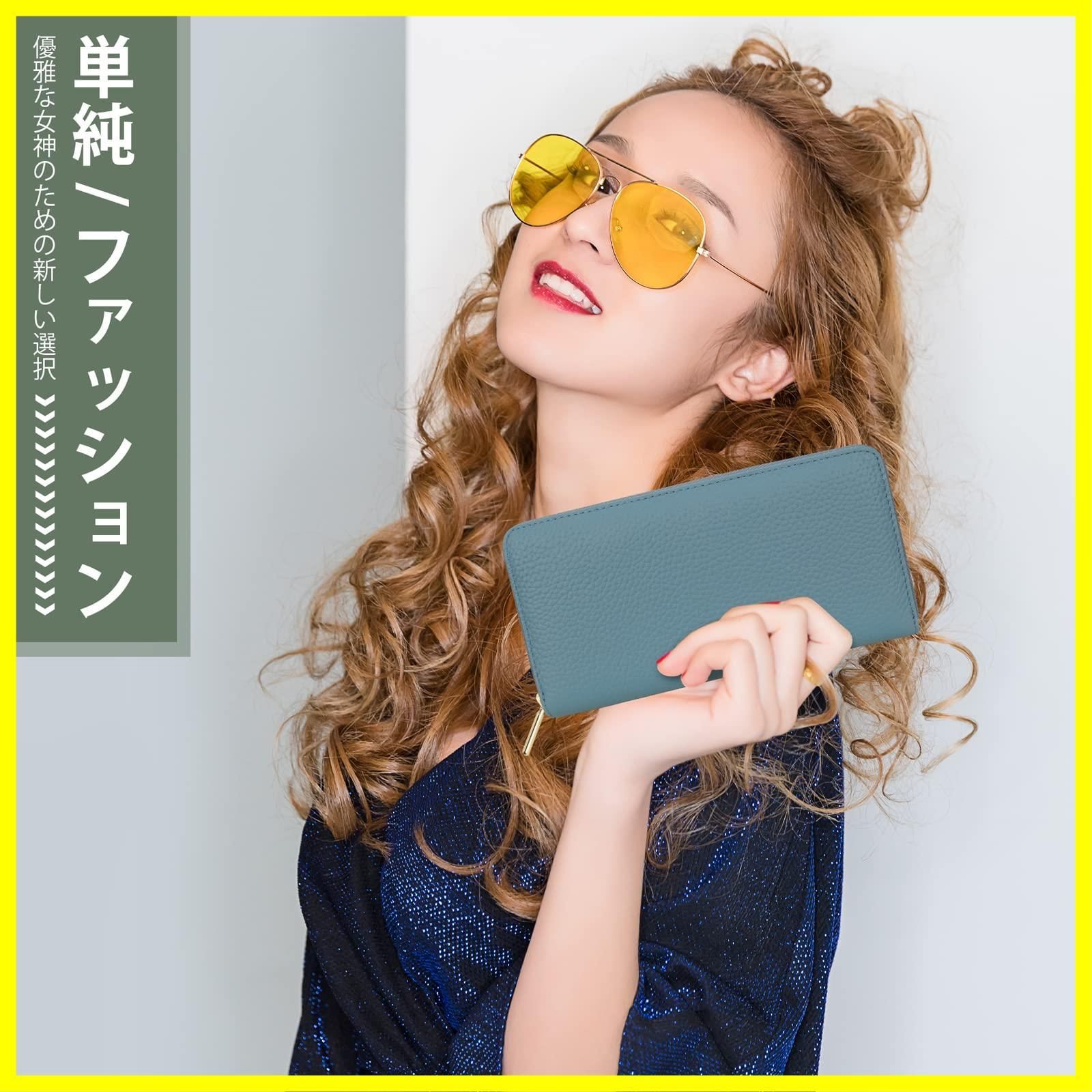 多機能財布 牛革 YKKファスナー カード22枚 本革 長 財布 財布