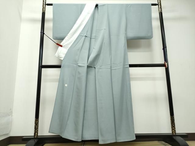 〈着物のみ〉単衣　色無地　夏着物　正絹　作家物　成竹登茂男　加賀友禅　J5 着物のみ〉単衣 色無地 夏着物 正絹 作家物 成竹登茂男 加賀