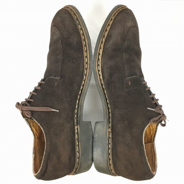 試着交換OK！Paraboot/パラブーツ　size12R　CHAMBORD/シャンボード　スエードUチップ　シューズ　ダークブラウン/茶/BROWN〉メンズ/shoes//men's 菅NO.WZD-192 試着交換OK！Paraboot/パラブーツ size12R CHAMBORD/シャンボード