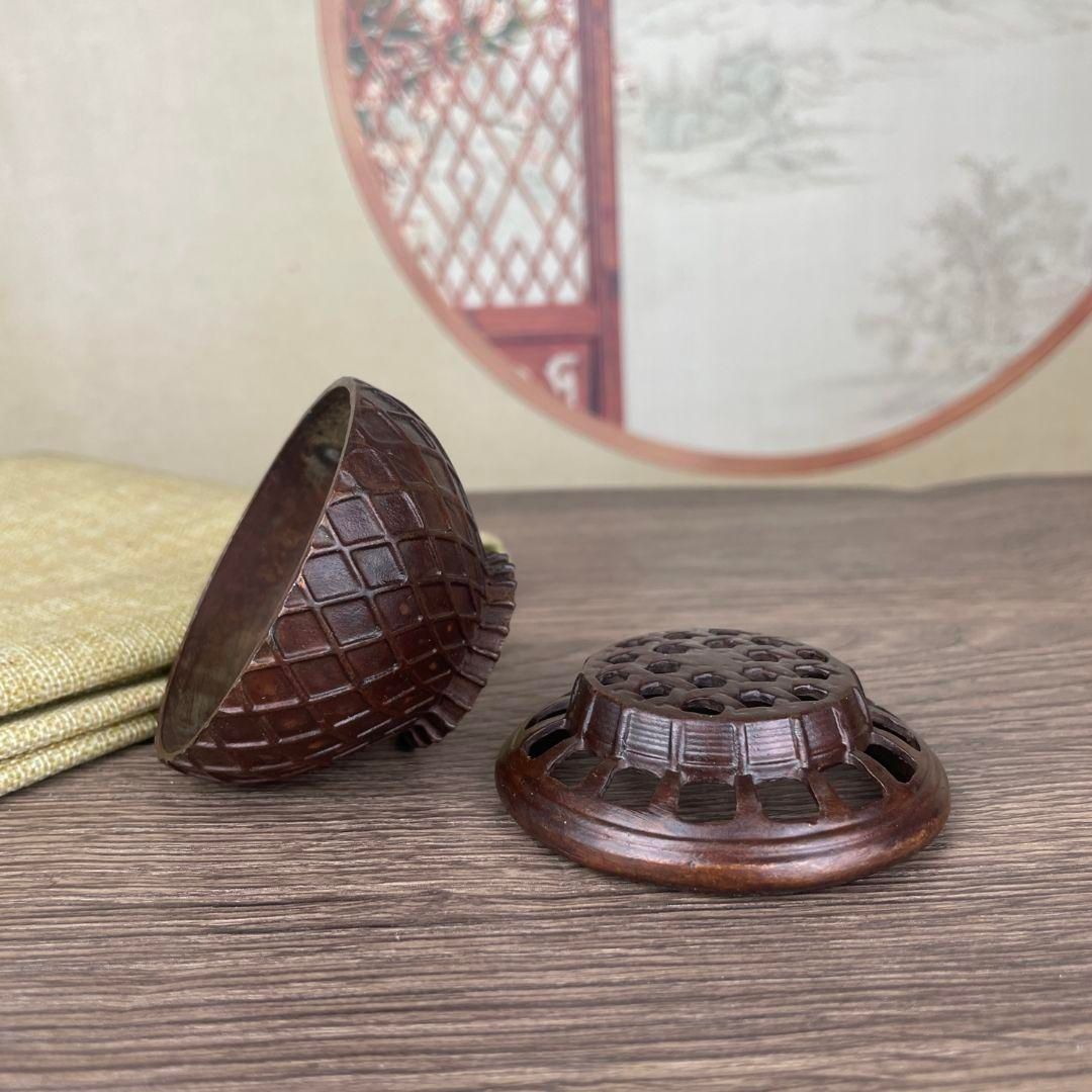 銅細工 竹編魚籃香炉 香道具 装飾品 工芸品 美術品 置物 - メルカリ 銅細工 竹編魚籃香炉 香道具 装飾品 工芸品 美術品 置物 - メルカリ