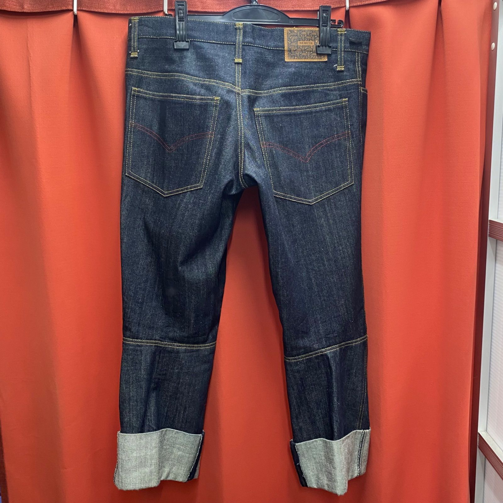 希少 NEMETH ネメス デニム パンツ ワイドパンツ クラッシュデニム