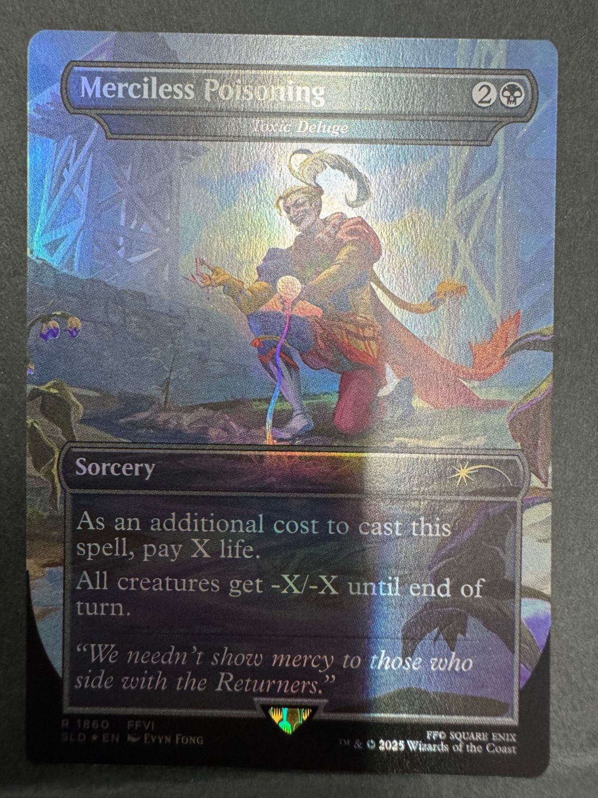 MTG Secret Lair 無慈悲な毒 4種 MTG 無慈悲な毒 毒の濁流 英語 foil ボーダーレス secret lair