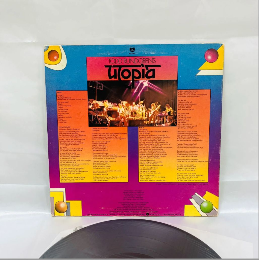 A【LP レコード】 ToddRundgren トッドラングレン UTOPIA