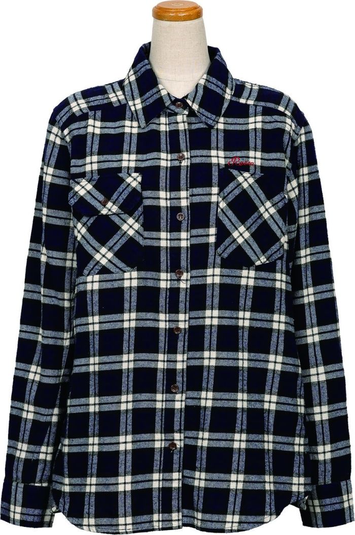 【新品・4営業日で発送】ロッソスタイルラボ(Rosso StyleLab) ROJ1000 プロテクションフランネルシャツ NAVY S 品番:ROJ1000／NV／S