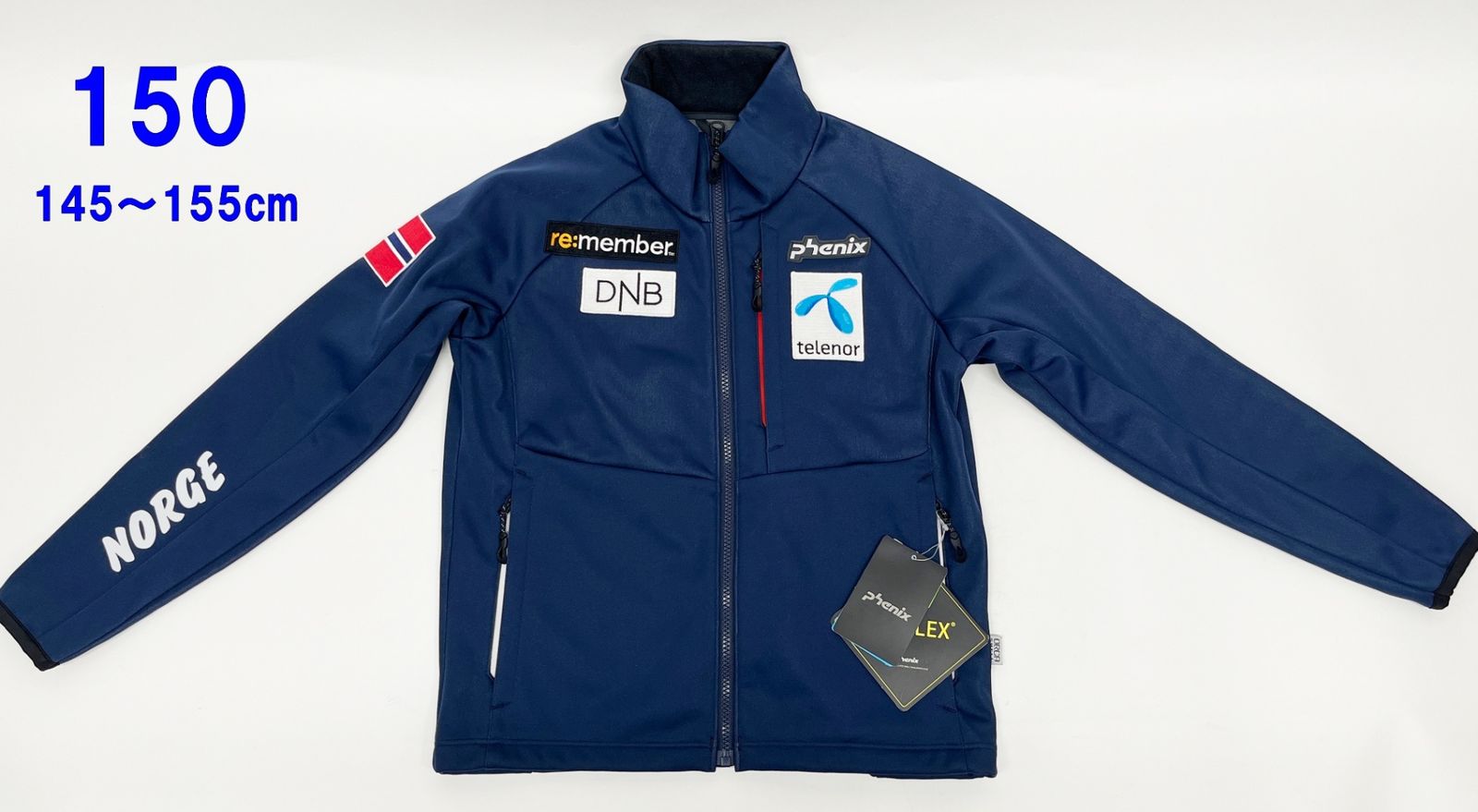 phenix - フェニックス ジュニア ミドルジャケット 150cm PF7G2KT00 Junior Soft Shell Jacket ネイビー ミドラー Phenix R2503-320 フェニックス ジュニア ミドルジャケット 150cm PF7G2KT00 Junior Soft