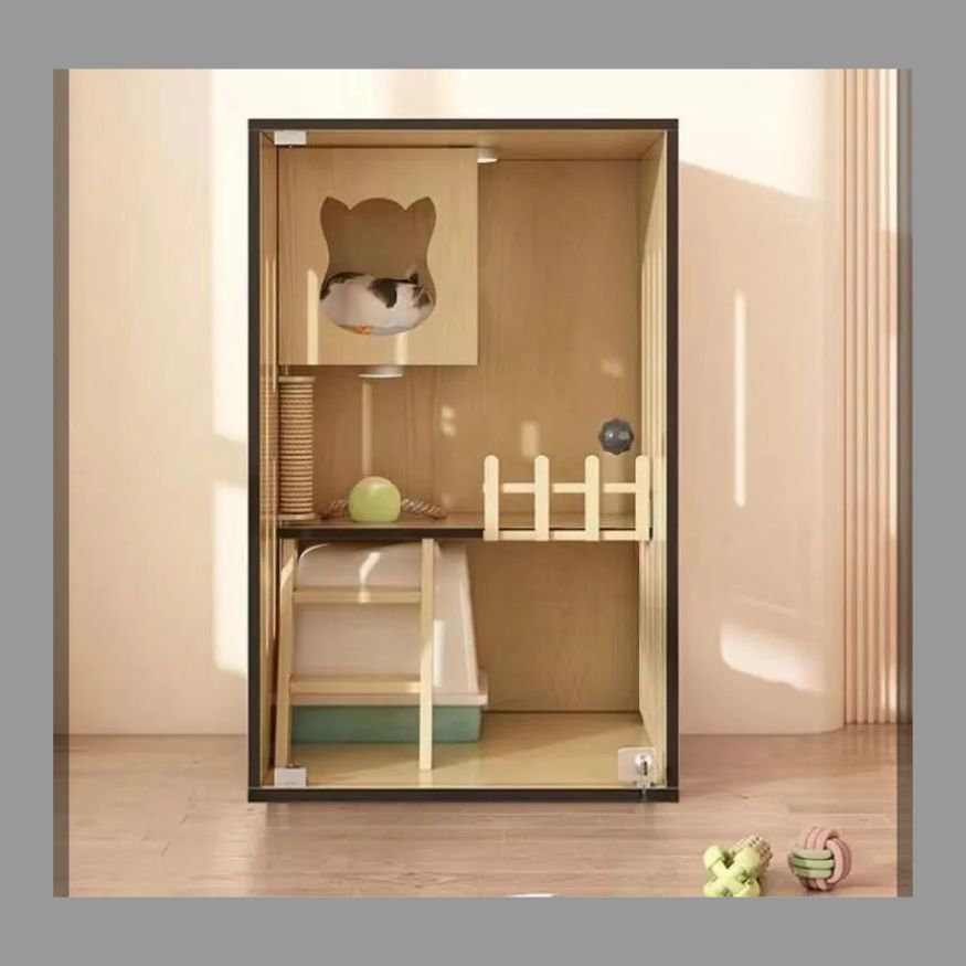 猫別荘家庭用猫籠室内猫小屋猫舎猫小屋猫戸棚豪華猫屋敷猫小屋木製ケージ