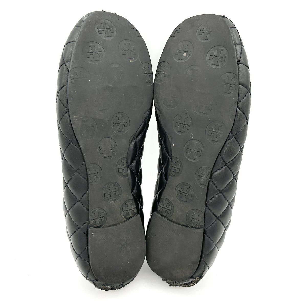 希少　TORY BURCH レザー　キルト　フラット　シューズ 希少 TORY BURCH レザー キルト フラット シューズ - メルカリ